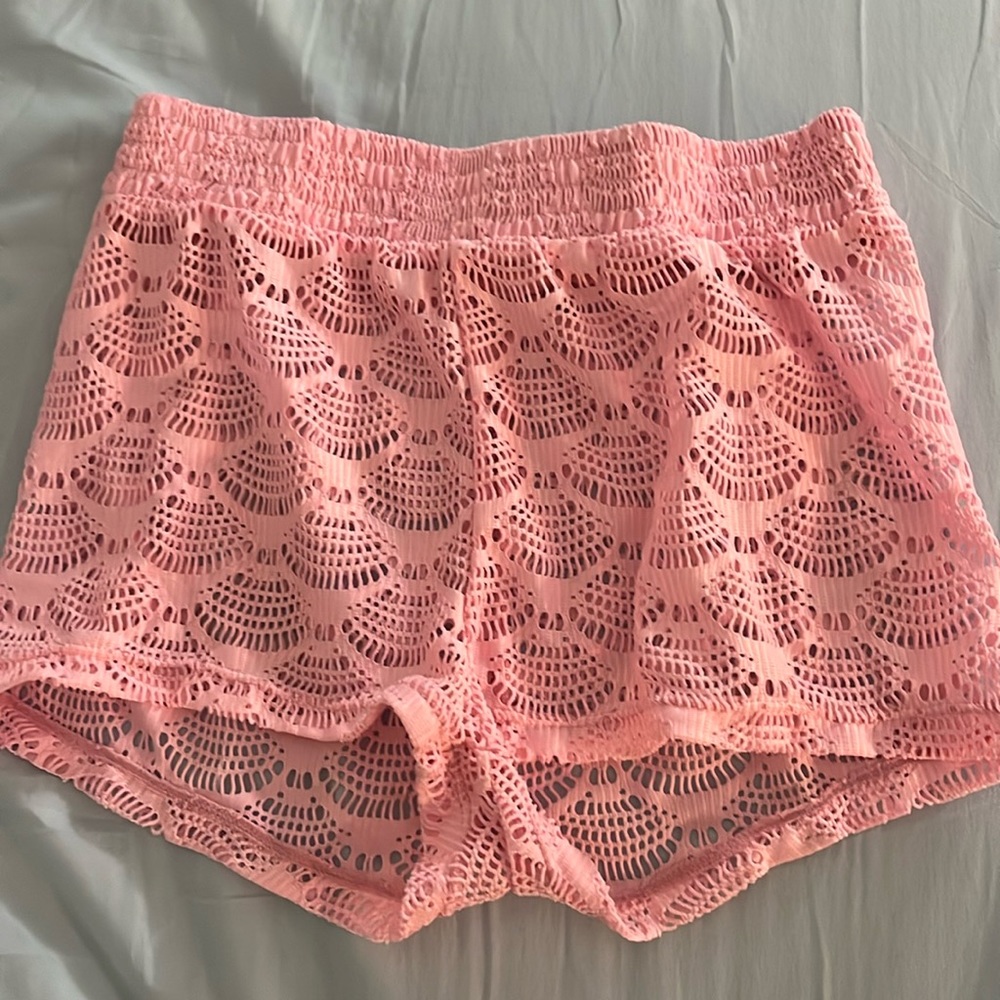 Swim suit shorts coverup (see through)